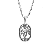 Sterling Silver Tree of Life Necklace 22"